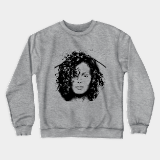 Music Crewneck Sweatshirt - Janet by drow_easy